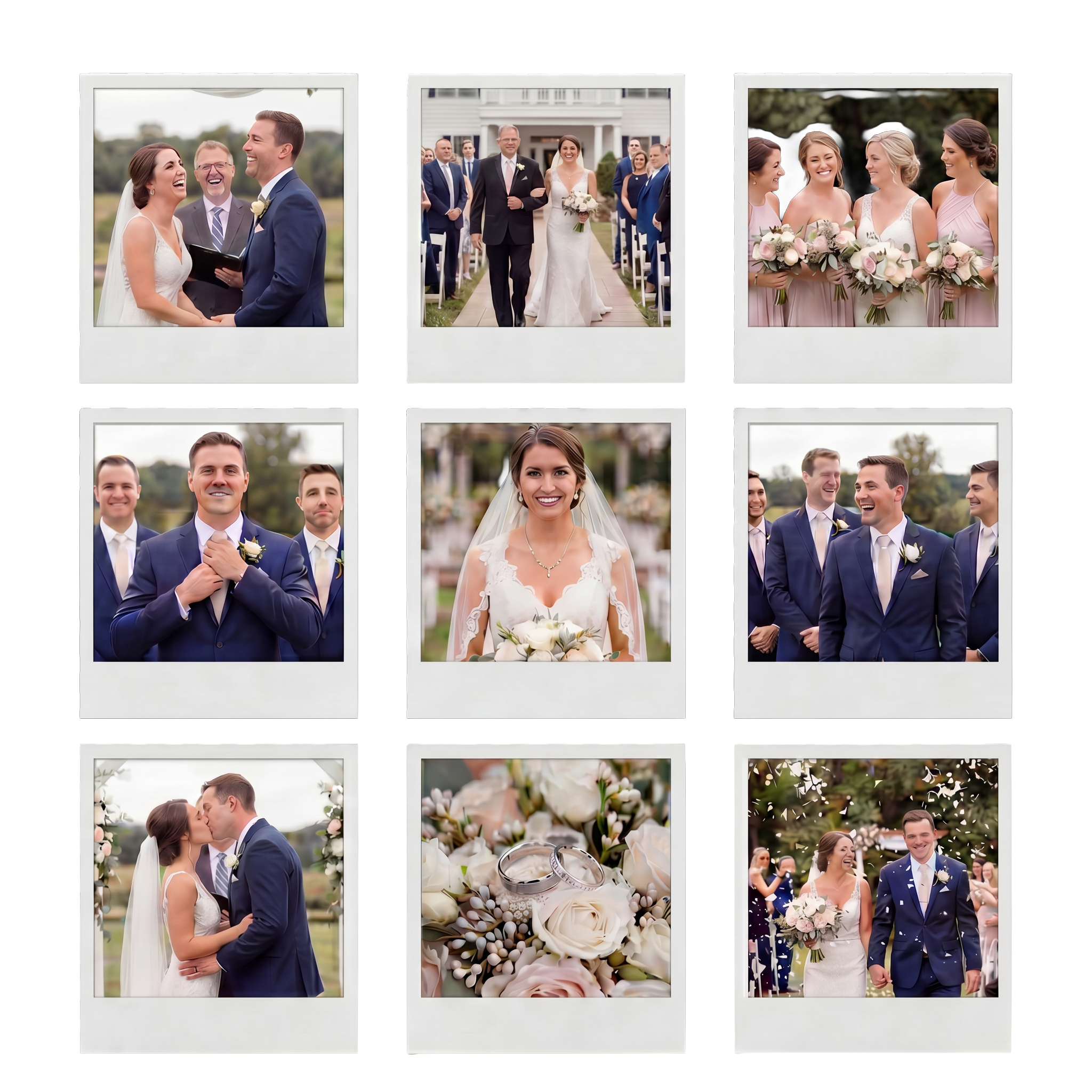 2" x 2" custom photo magnets